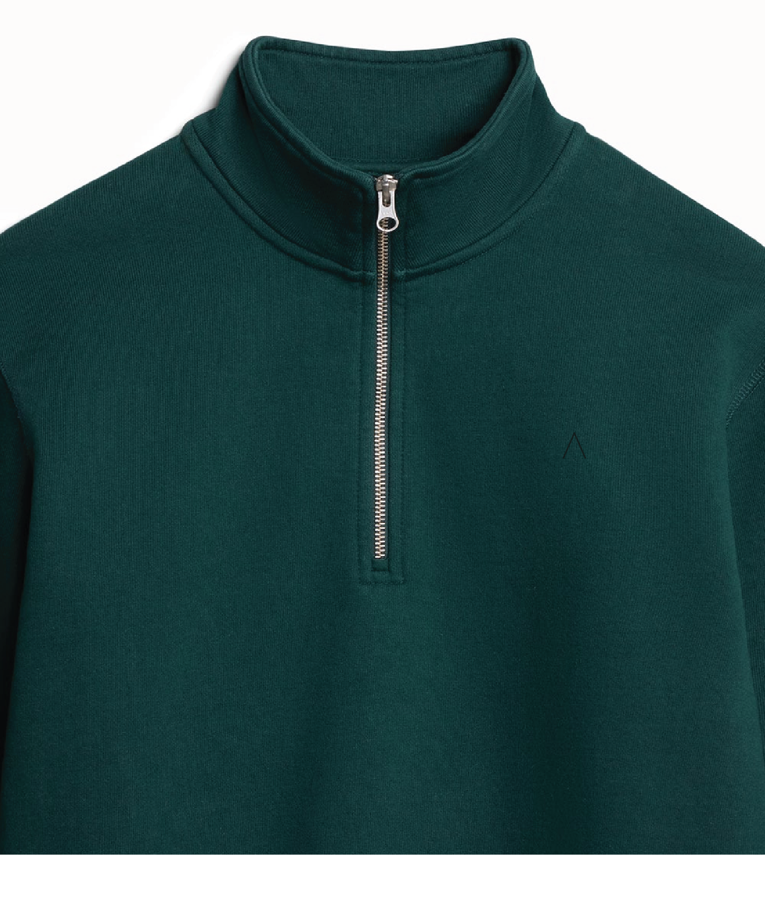 Cliffside (Pine) Heavyweight Organic French Terry Quarter Zip