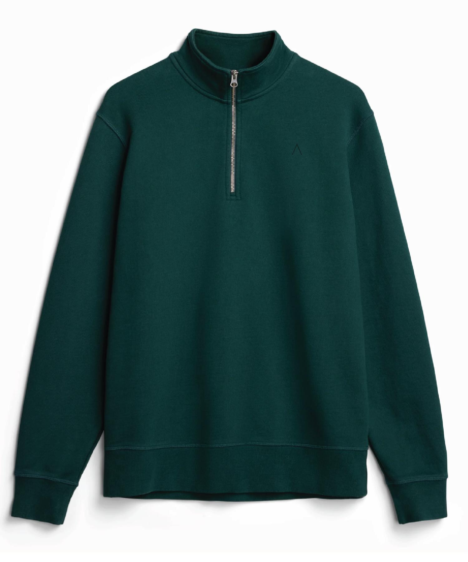 Cliffside (Pine) Heavyweight Organic French Terry Quarter Zip