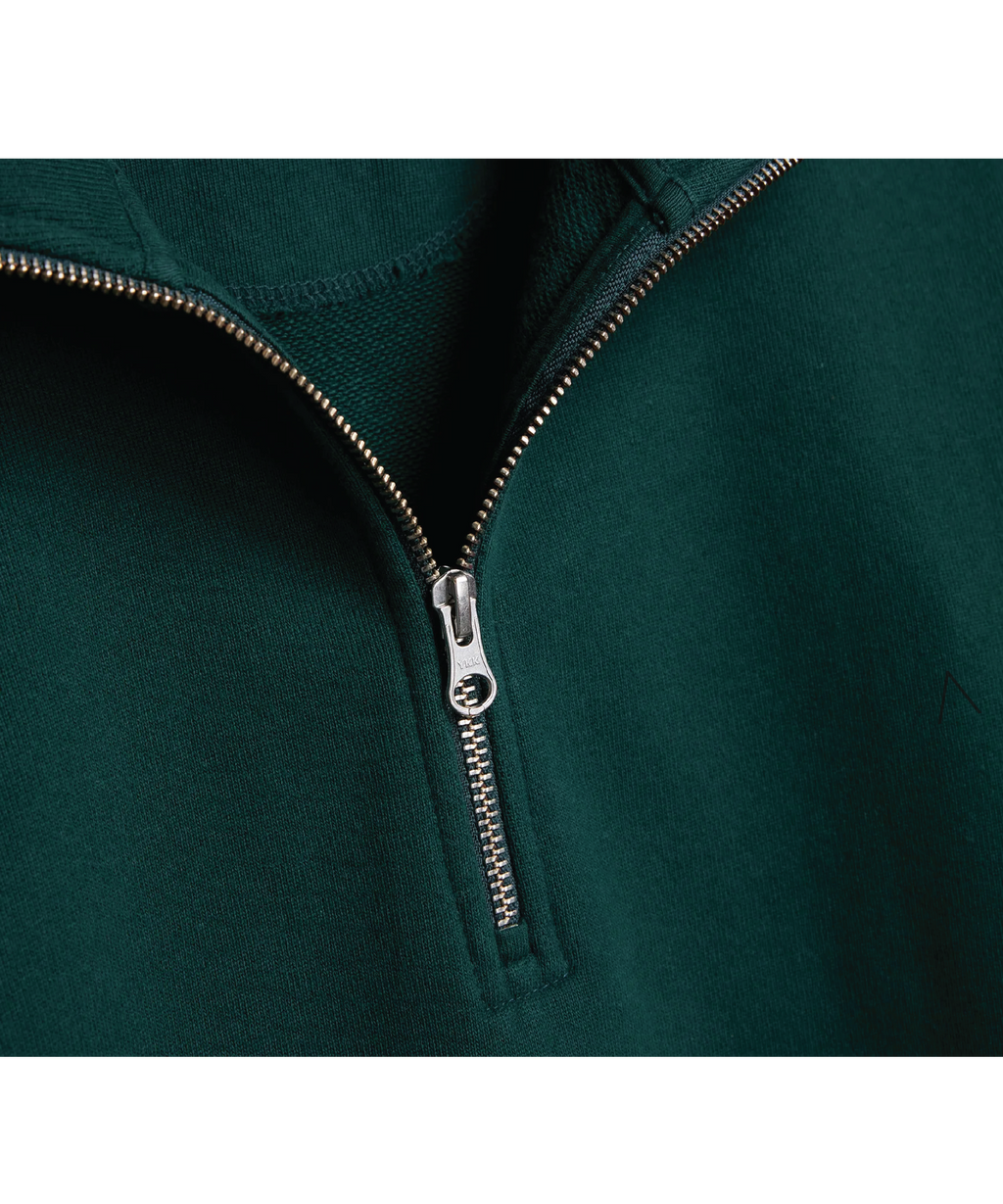Cliffside (Pine) Heavyweight Organic French Terry Quarter Zip