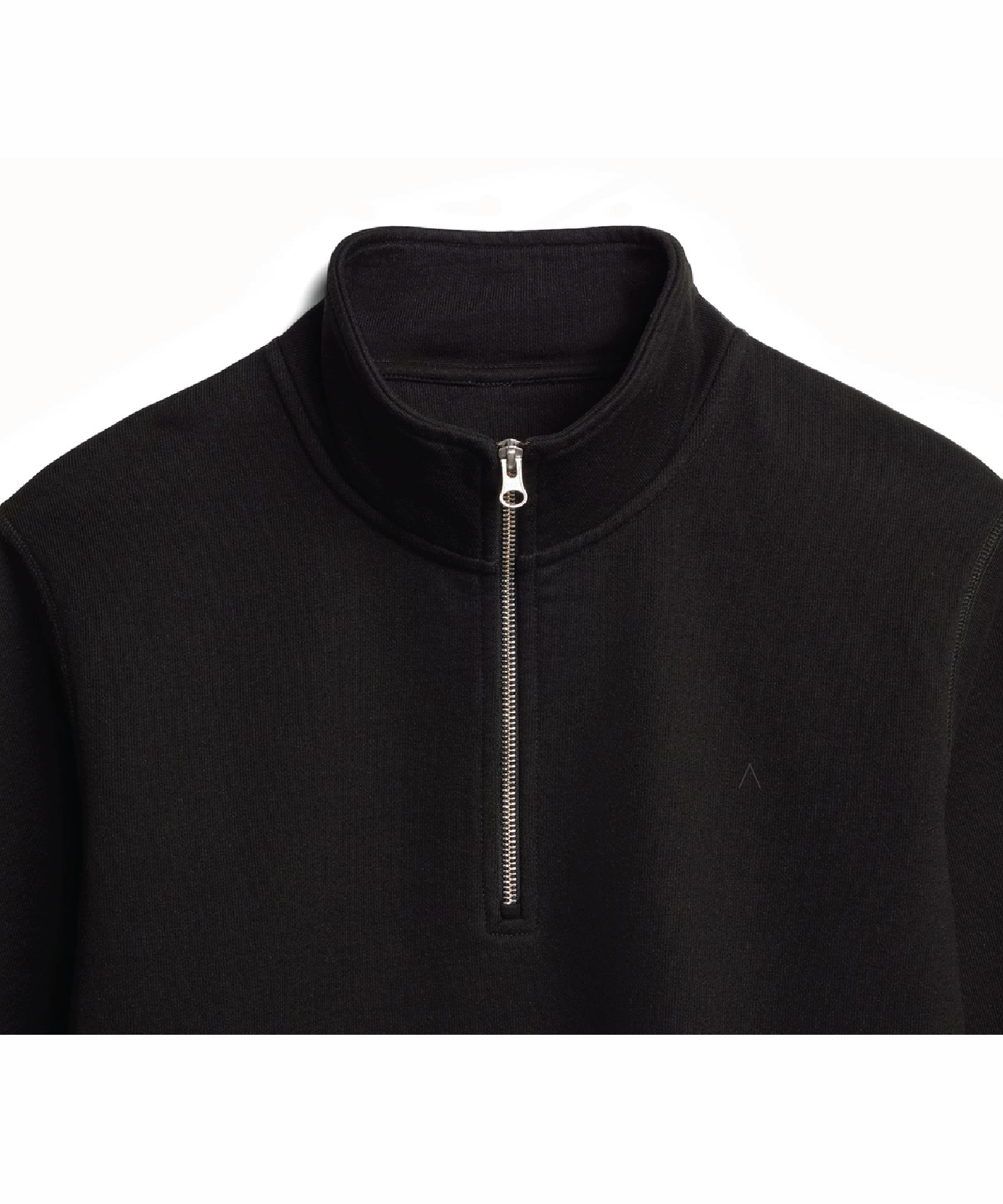 Cliffside (Black) Heavyweight Organic French Terry Quarter Zip