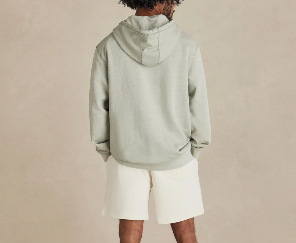 Downeaster (Sage) Midweight Organic French Terry Hood
