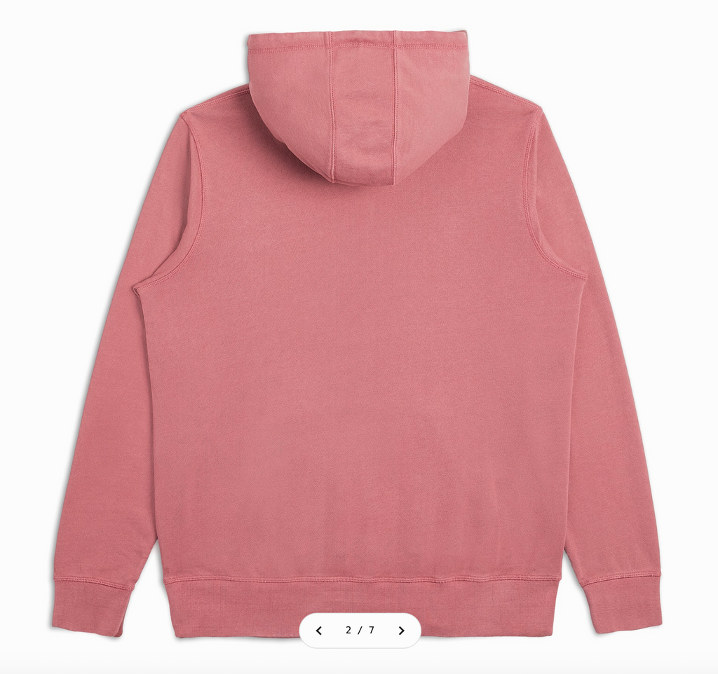 Downeaster (Rosewood) Midweight Organic French Terry Hood