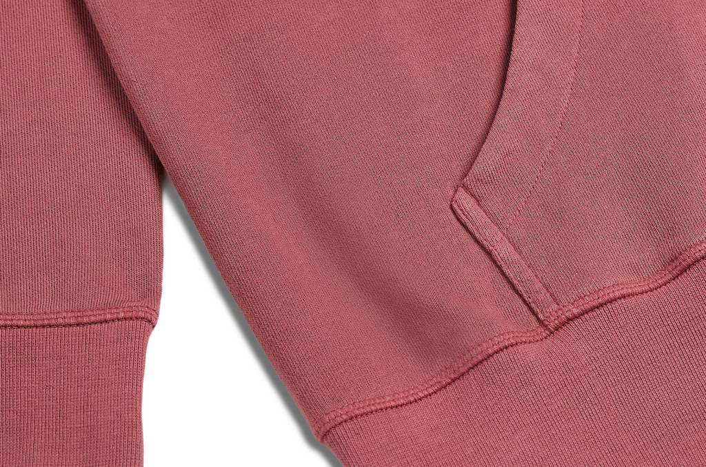 Downeaster (Rosewood) Midweight Organic French Terry Hood