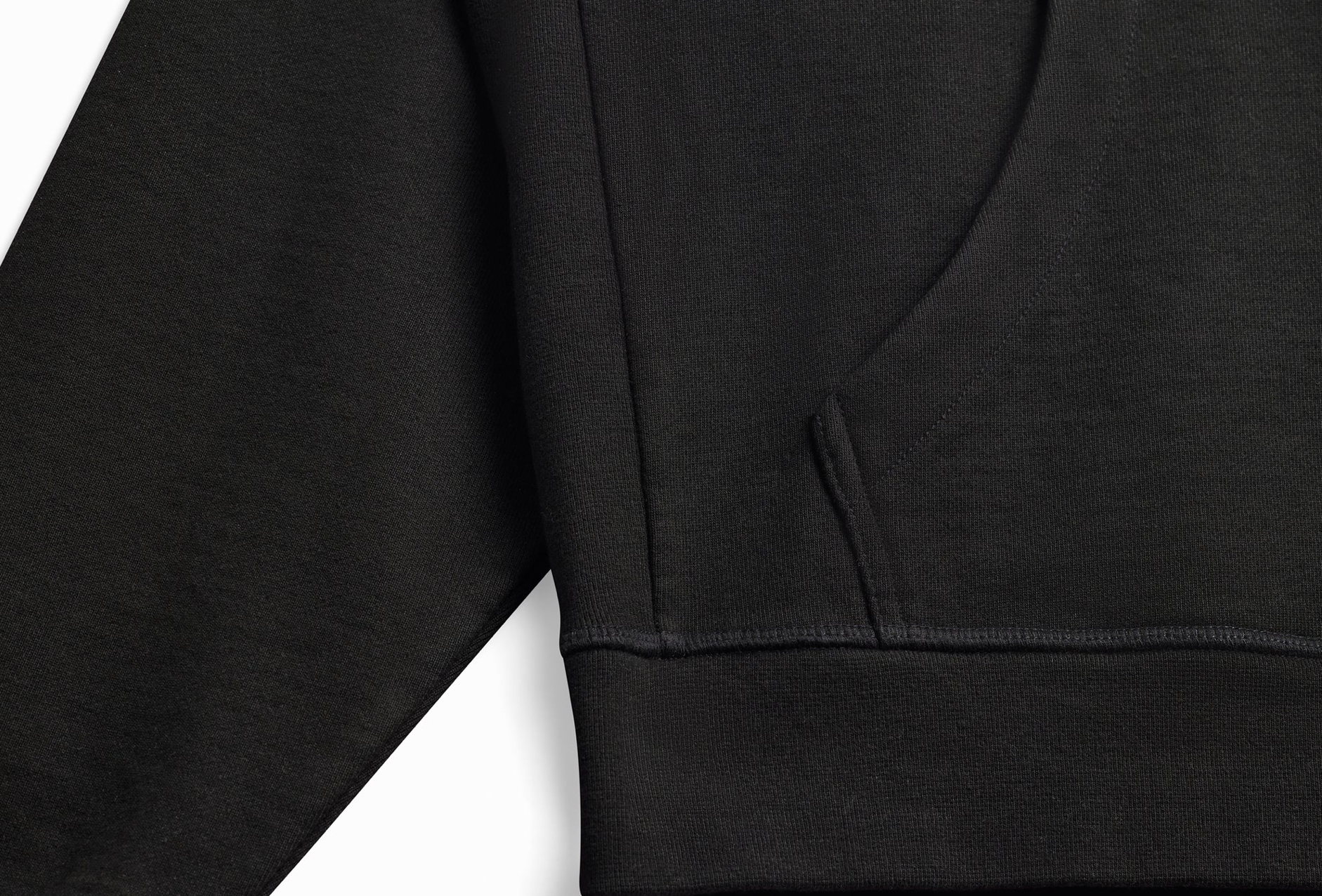 Main Mast (Black) Heavyweight Organic French Terry Hood