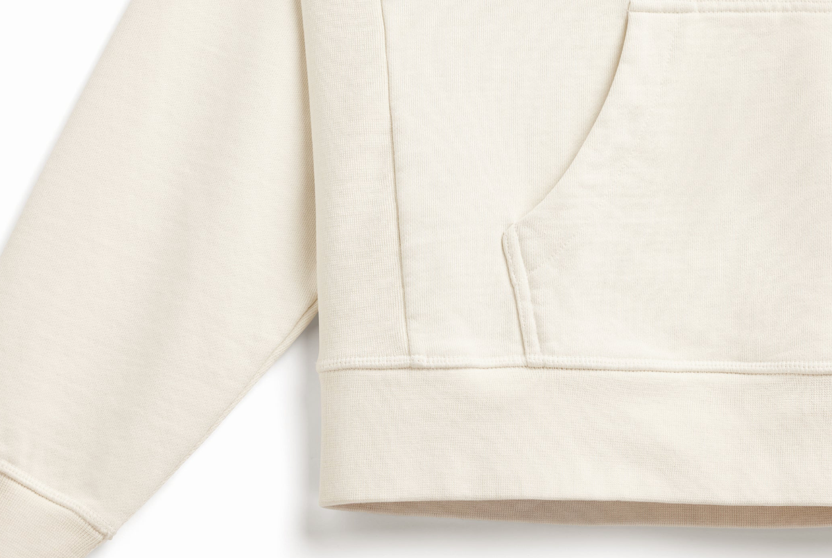 Main Mast (Parchment) Heavyweight Organic French Terry Hood