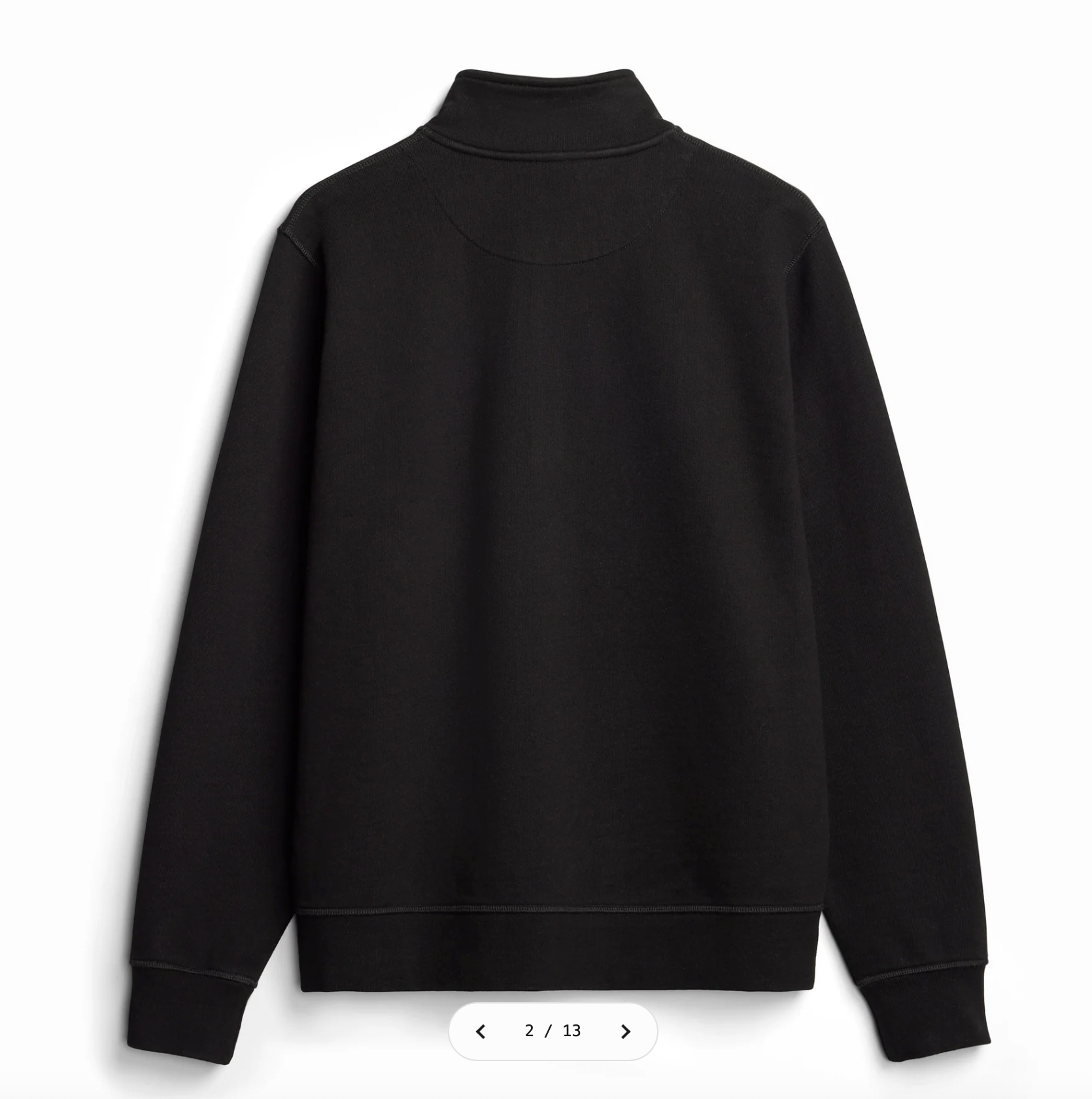 Cliffside (Black) Heavyweight Organic French Terry Quarter Zip