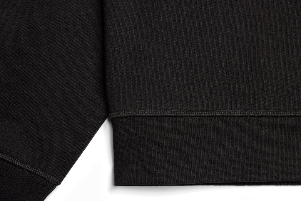 Cliffside (Black) Heavyweight Organic French Terry Quarter Zip