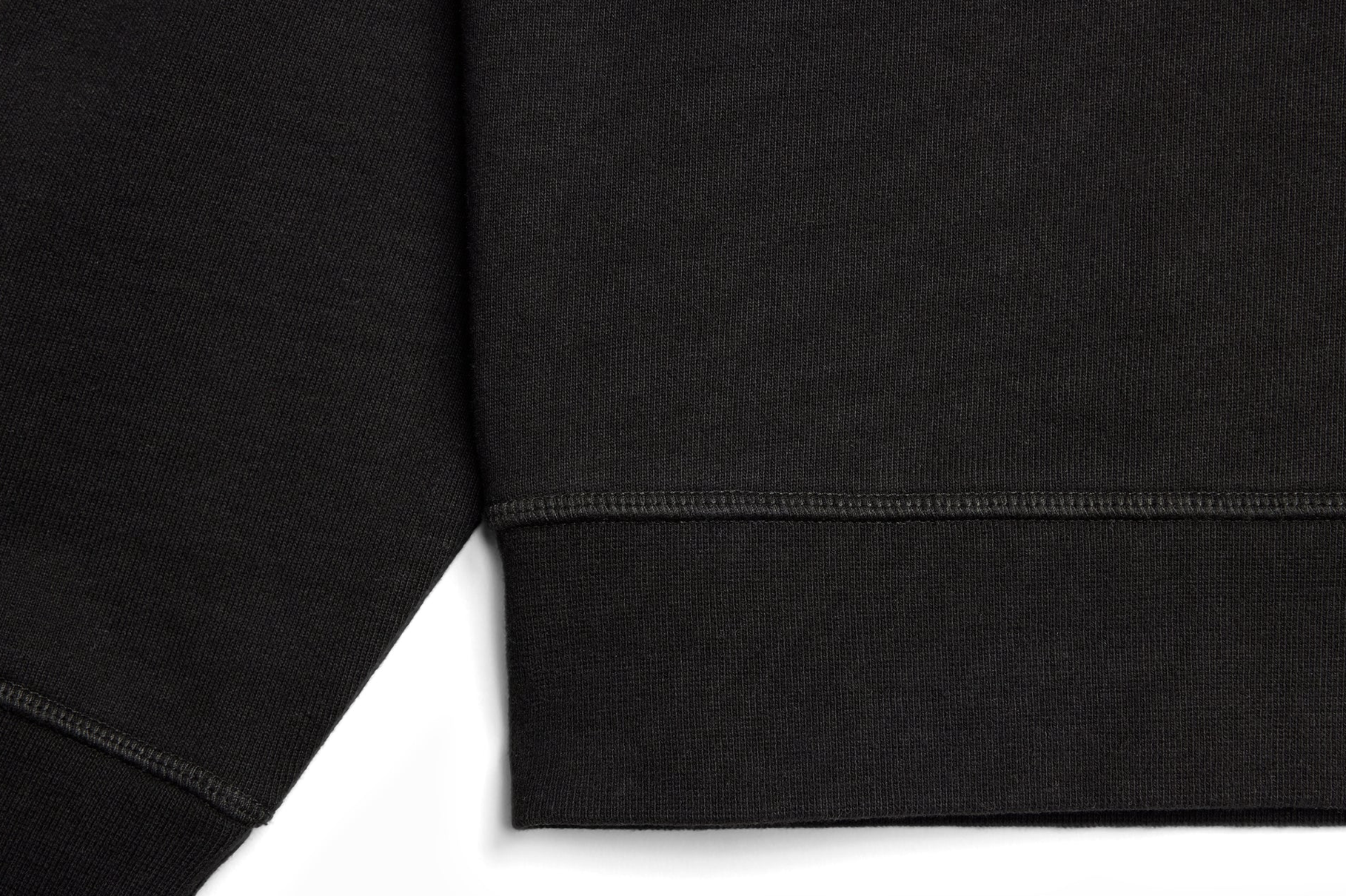 Cliffside (Black) Heavyweight Organic French Terry Quarter Zip