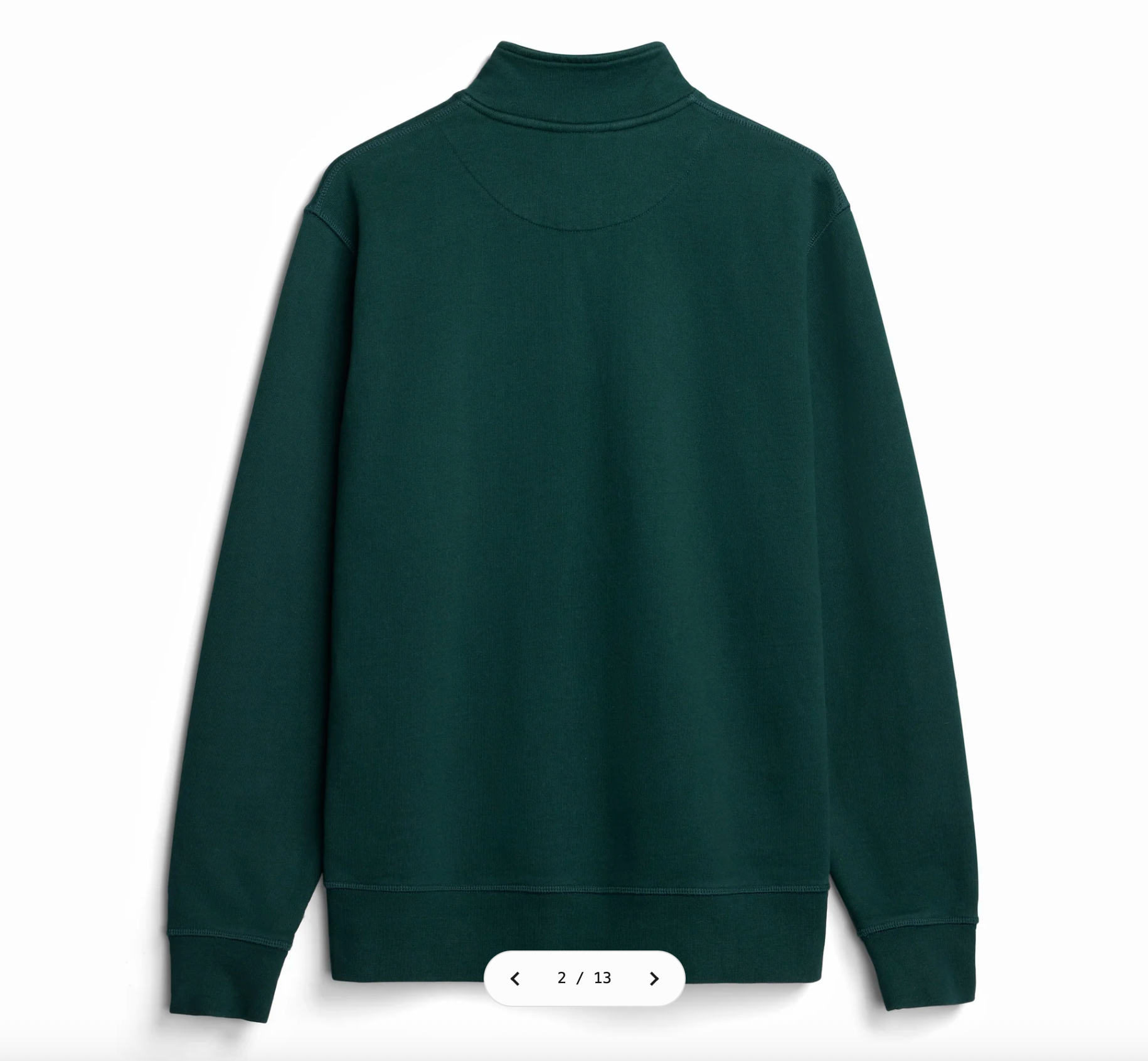 Cliffside (Pine) Heavyweight Organic French Terry Quarter Zip