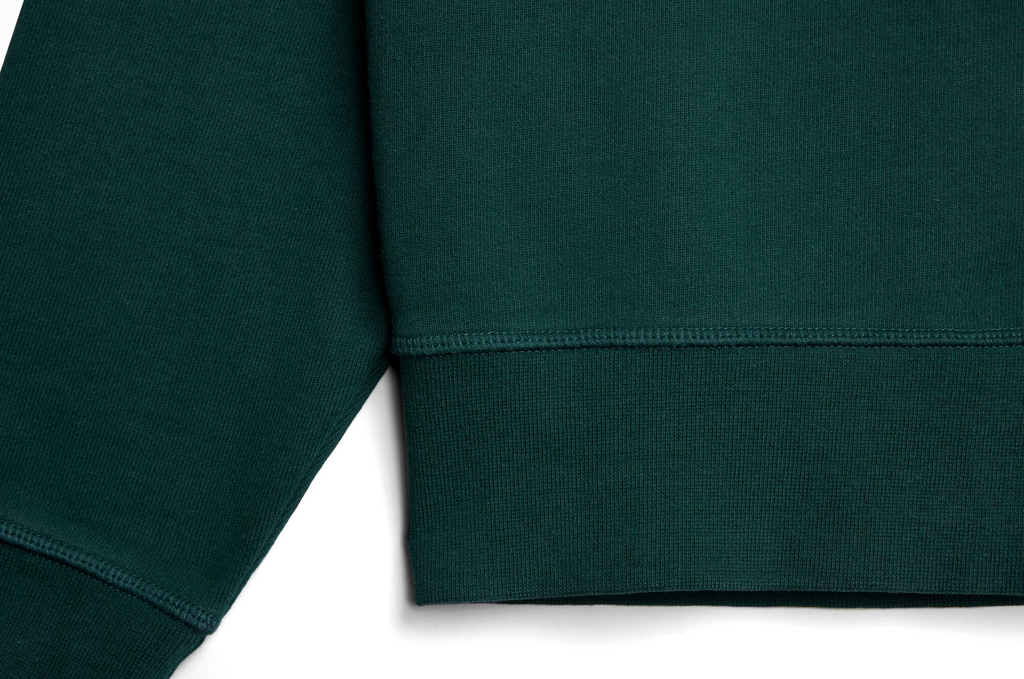 Cliffside (Pine) Heavyweight Organic French Terry Quarter Zip