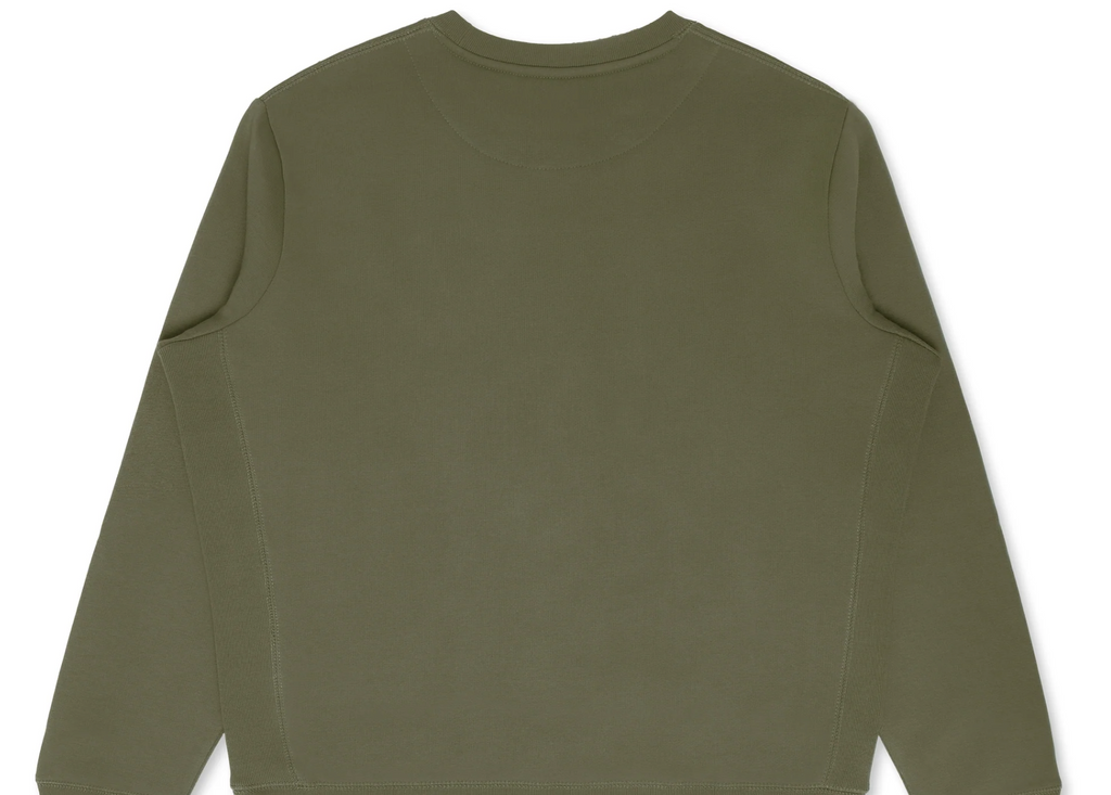 Wayfarer (Military Olive)  Heavyweight Organic Brushed Crew