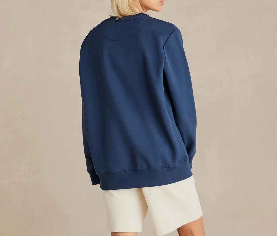 Wayfarer (Ocean Blue)  Heavyweight Organic Brushed Crew