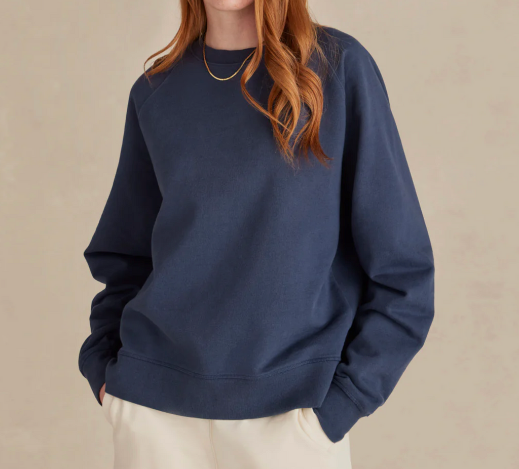 Wharf (Eclipse) Ultra Heavyweight Organic French Terry Crew