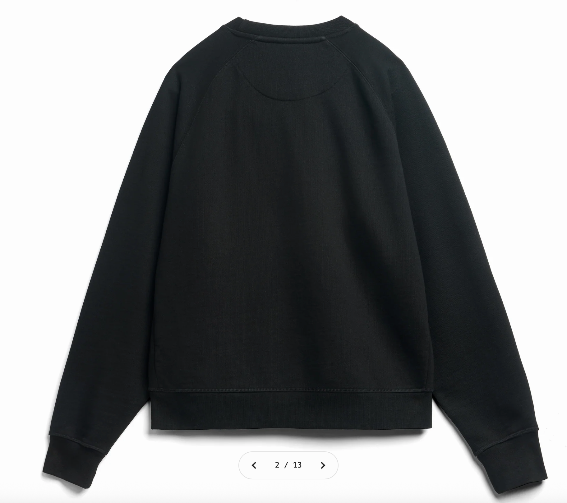 Wharf (Black) Ultra Heavyweight Organic French Terry Crew