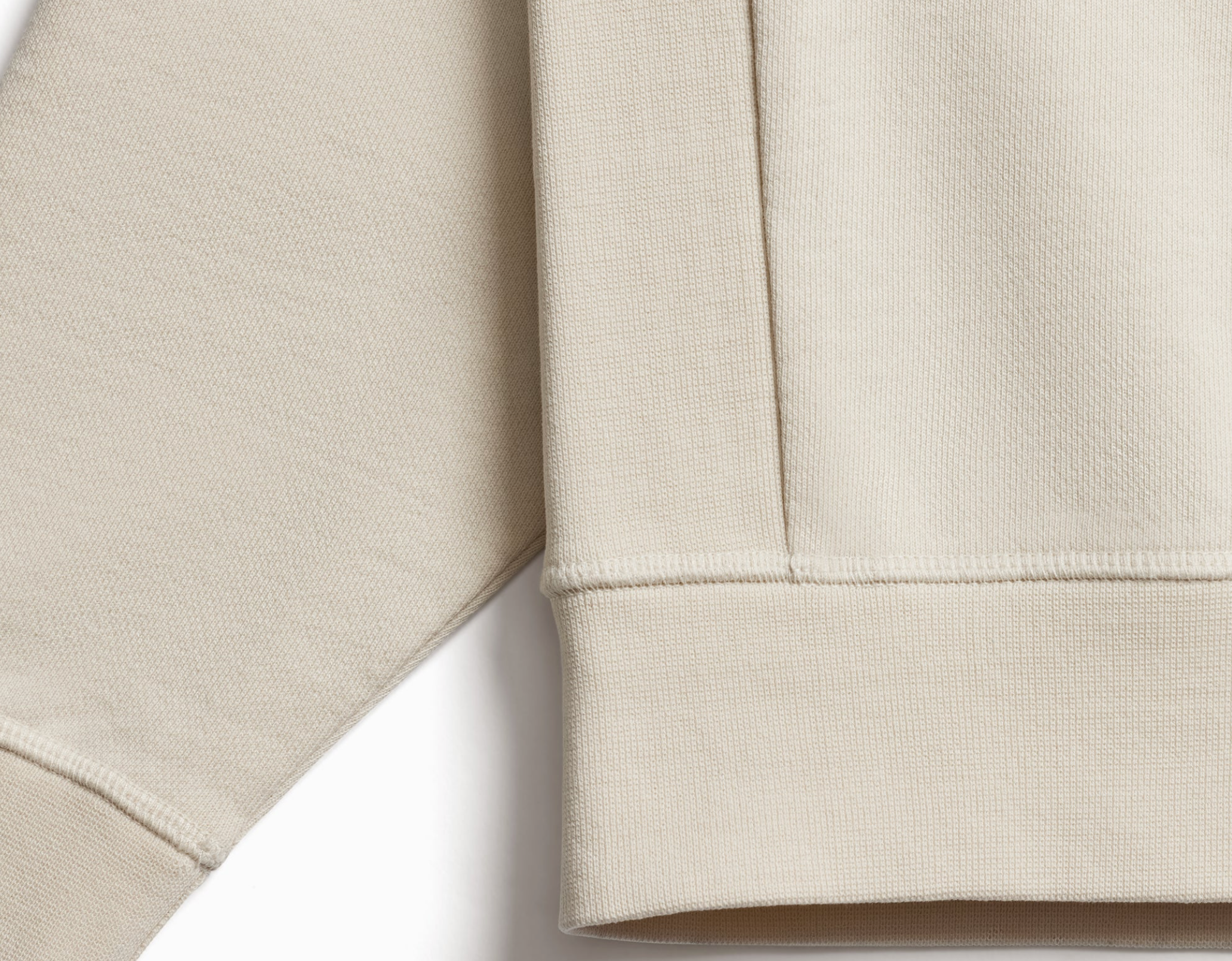 Wharf (Parchment) Ultra Heavyweight Organic French Terry Crew