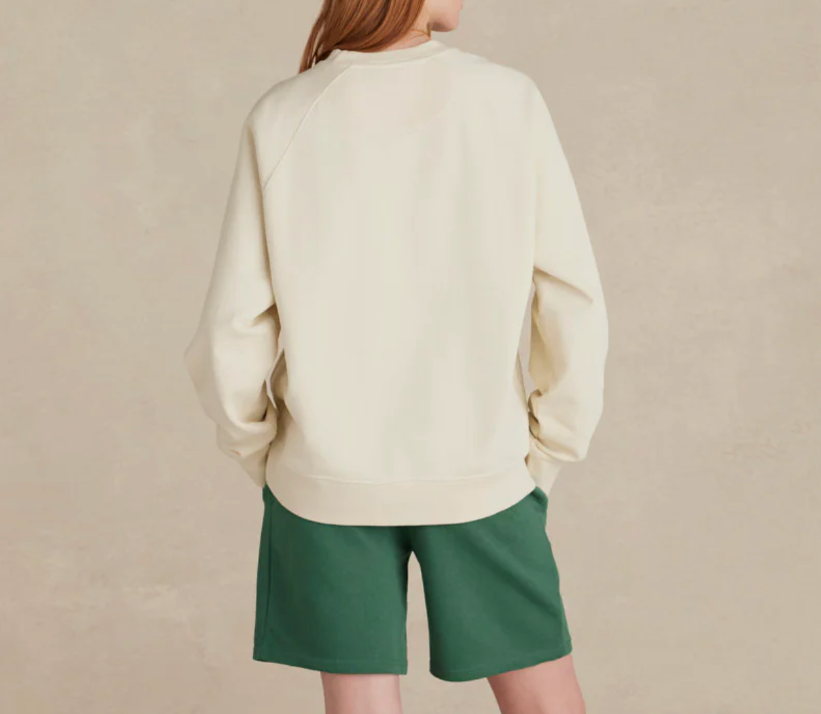 Wharf (Parchment) Ultra Heavyweight Organic French Terry Crew