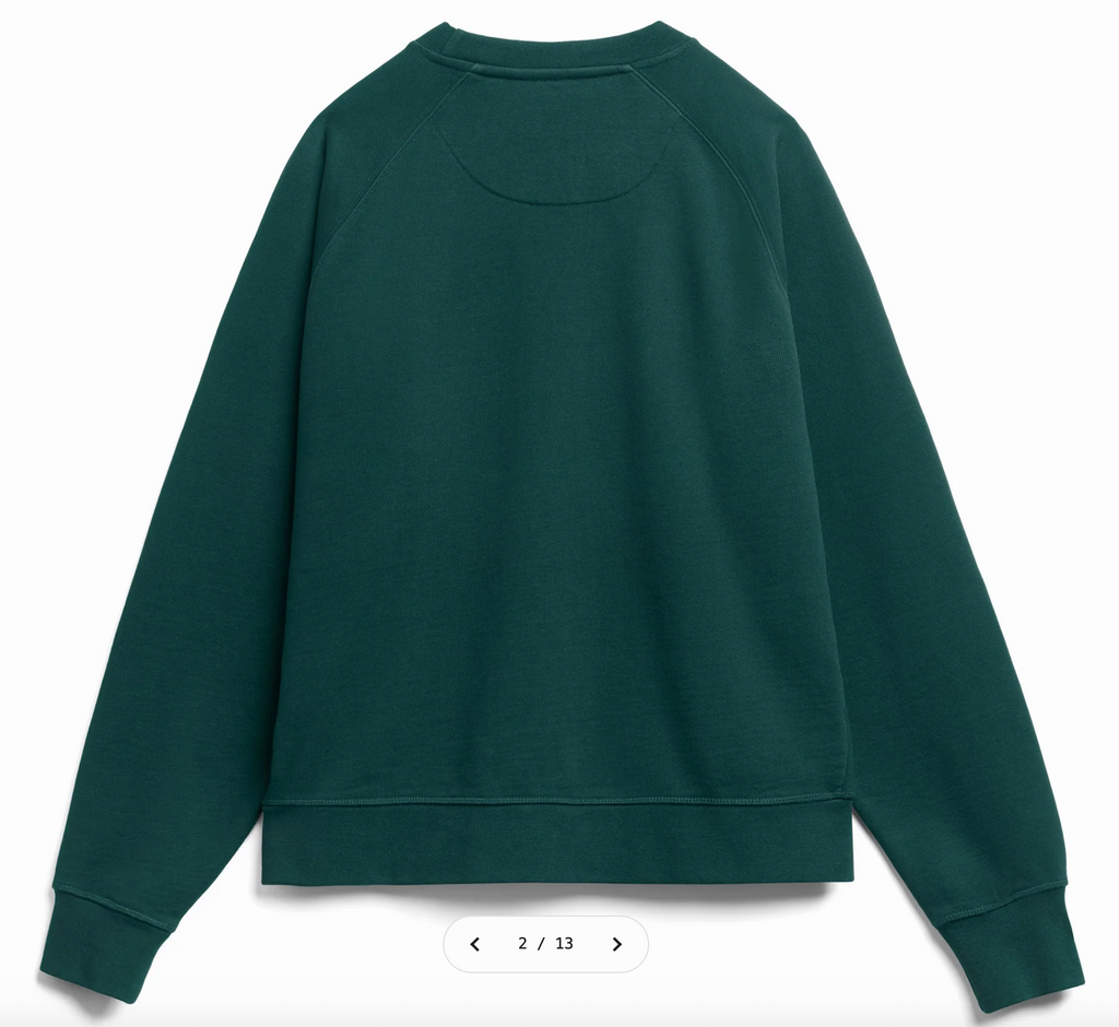 Wharf (Pine) Ultra Heavyweight Organic French Terry Crew