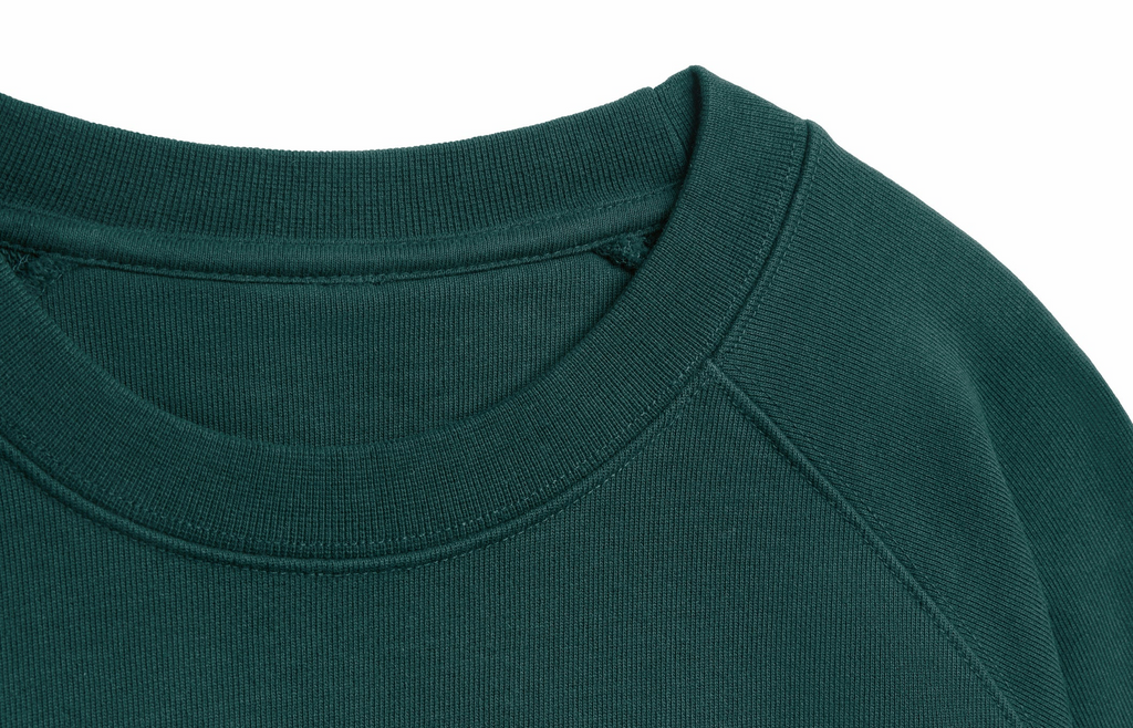 Wharf (Pine) Ultra Heavyweight Organic French Terry Crew