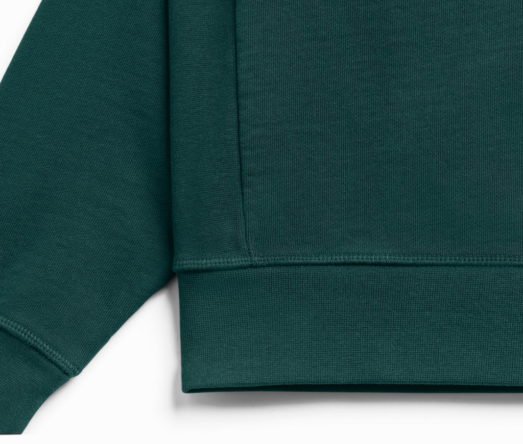 Wharf (Pine) Ultra Heavyweight Organic French Terry Crew