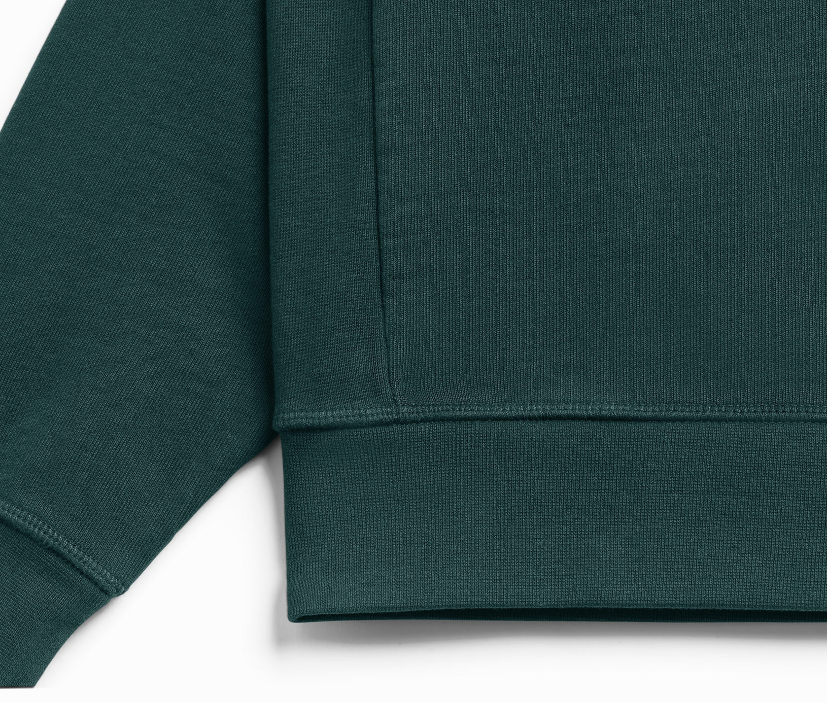 Wharf (Pine) Ultra Heavyweight Organic French Terry Crew