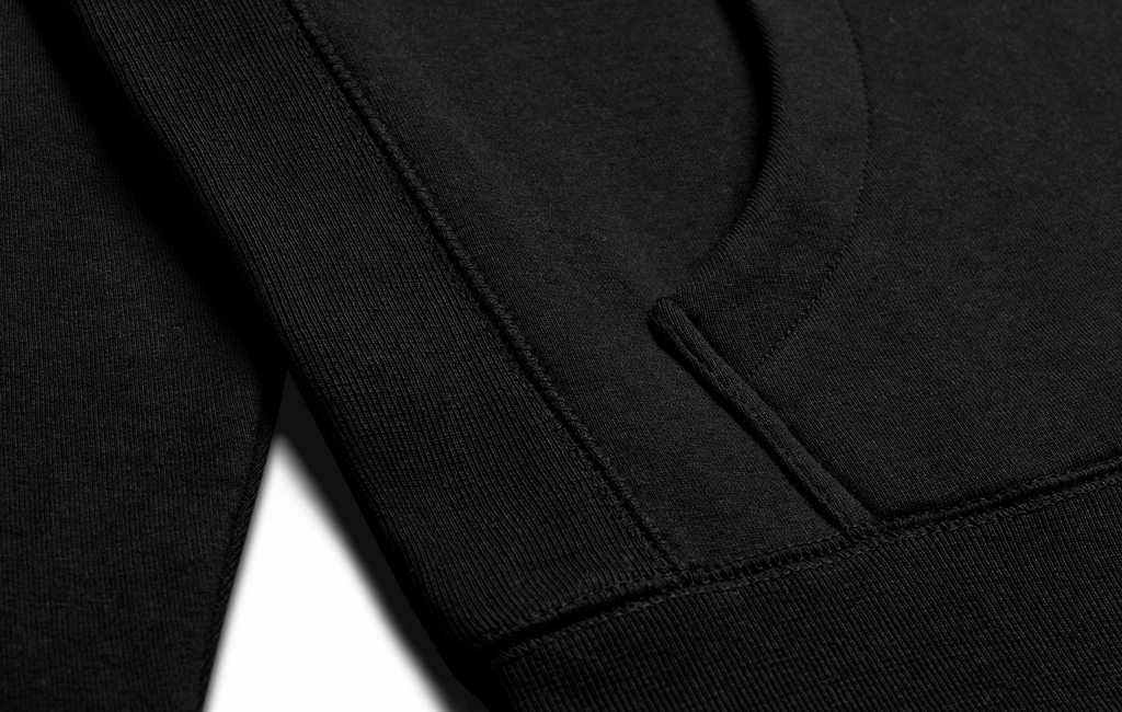 TrailBlazer ( Black) Heavyweight Organic Brushed Hood