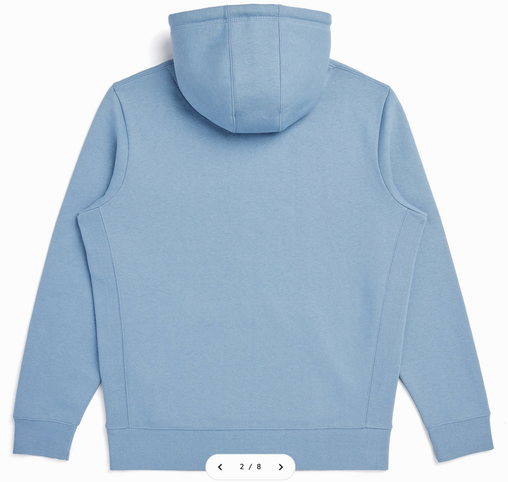 TrailBlazer (Cloud Blue ) Heavyweight Organic Brushed Hood