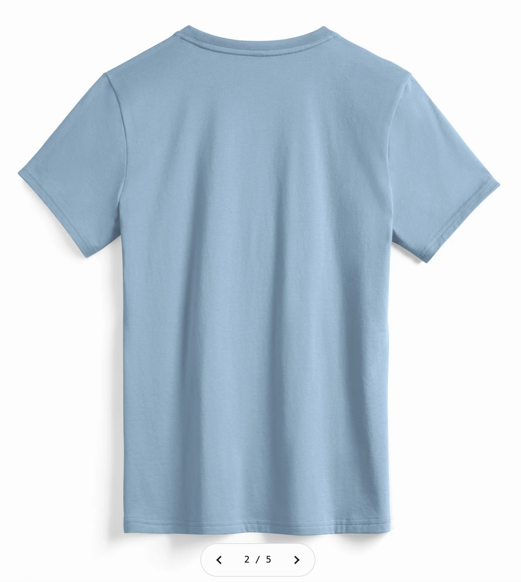 Dockside (Cloud Blue) Women's Heavyweight Organic Tee