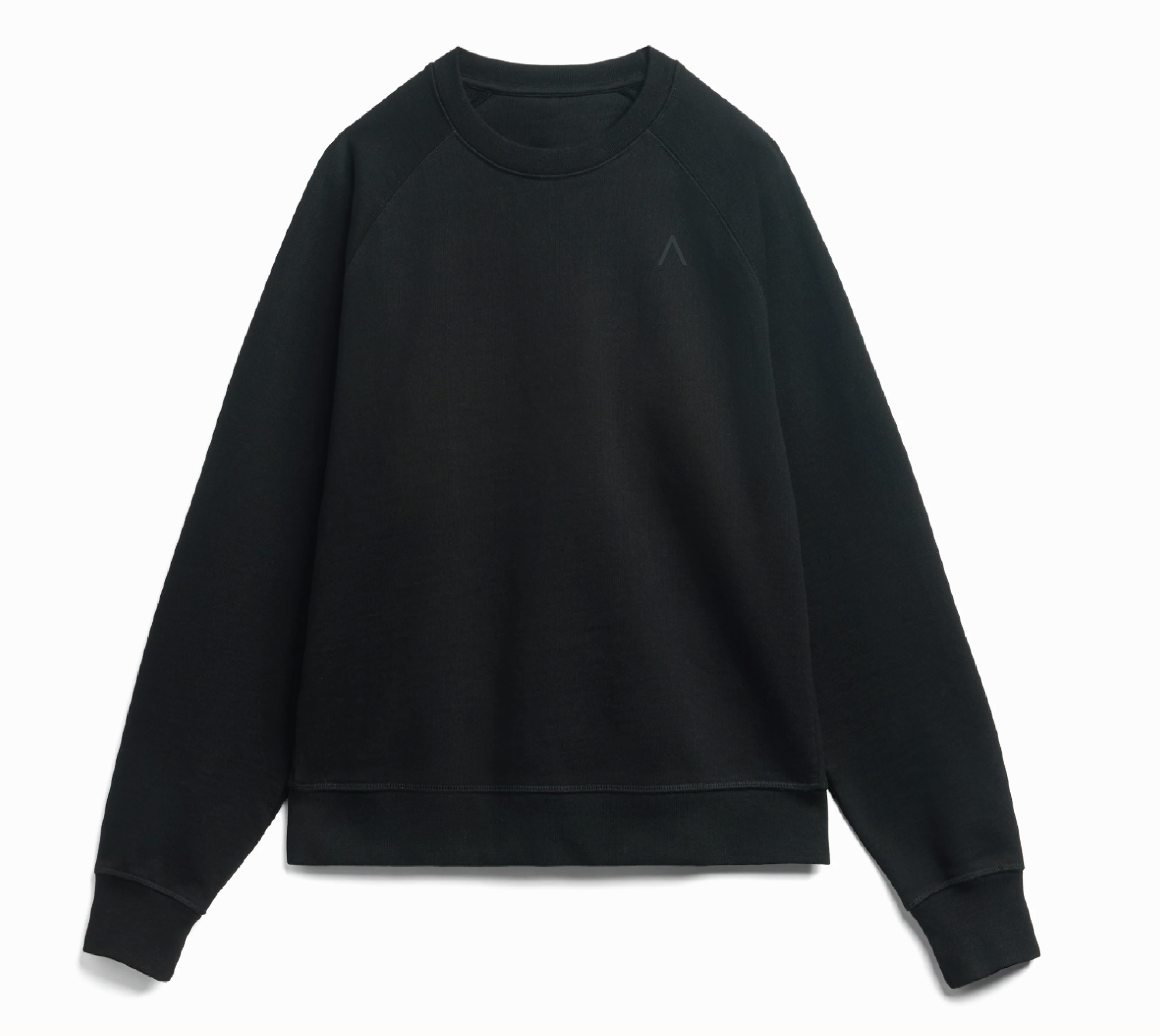 Wharf (Black) Ultra Heavyweight Organic French Terry Crew