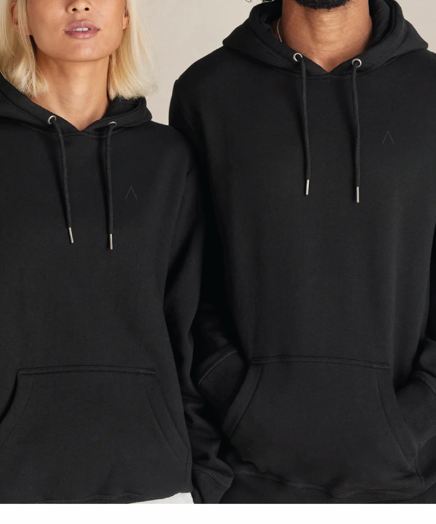 TrailBlazer ( Black) Heavyweight Organic Brushed Hood