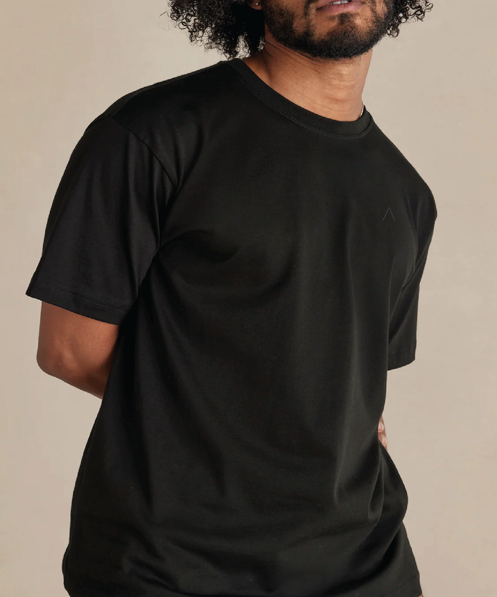 Sandpiper (Black) Midweight Organic Tee