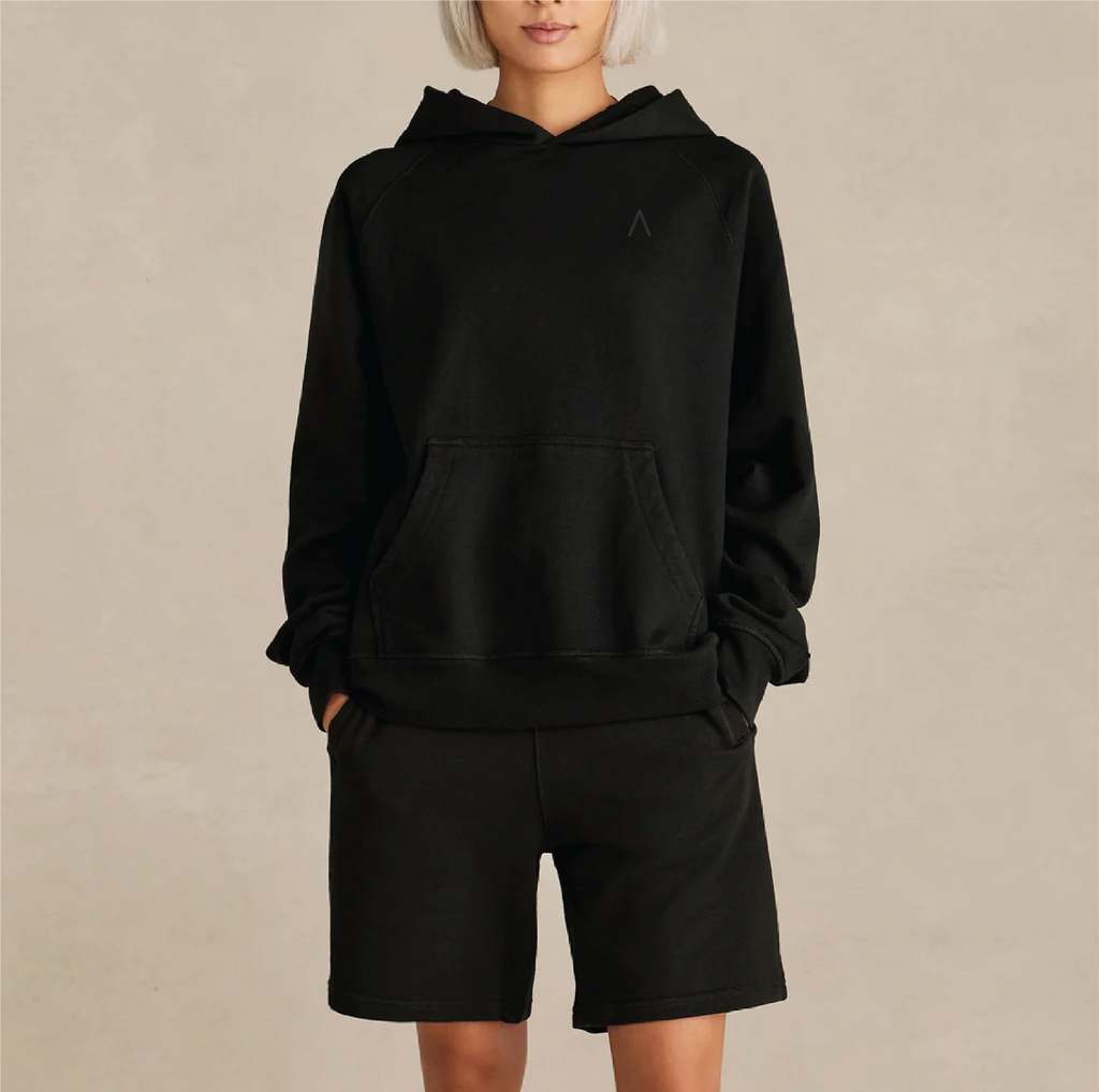 Main Mast (Black) Heavyweight Organic French Terry Hood