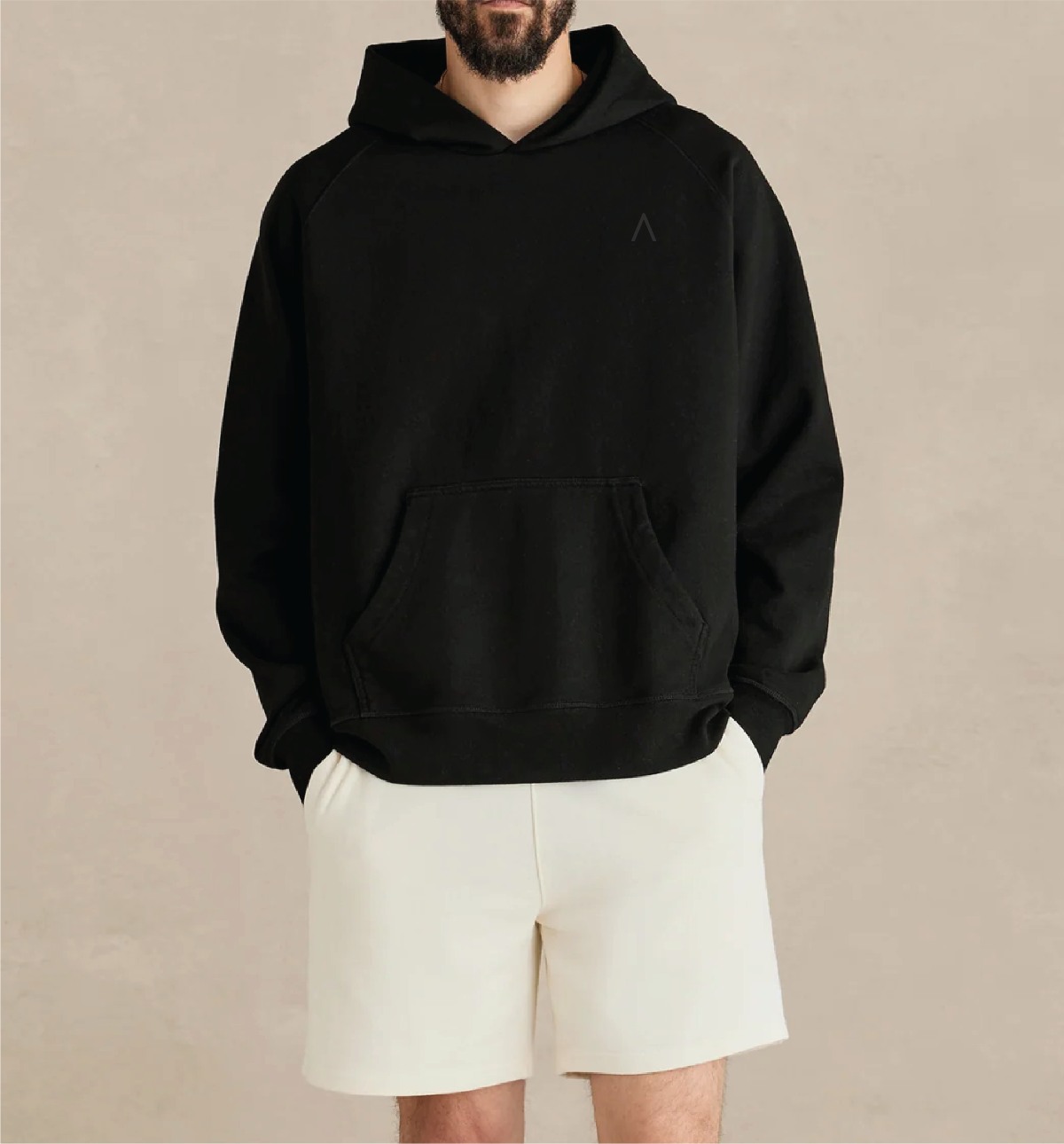 Main Mast (Black) Heavyweight Organic French Terry Hood