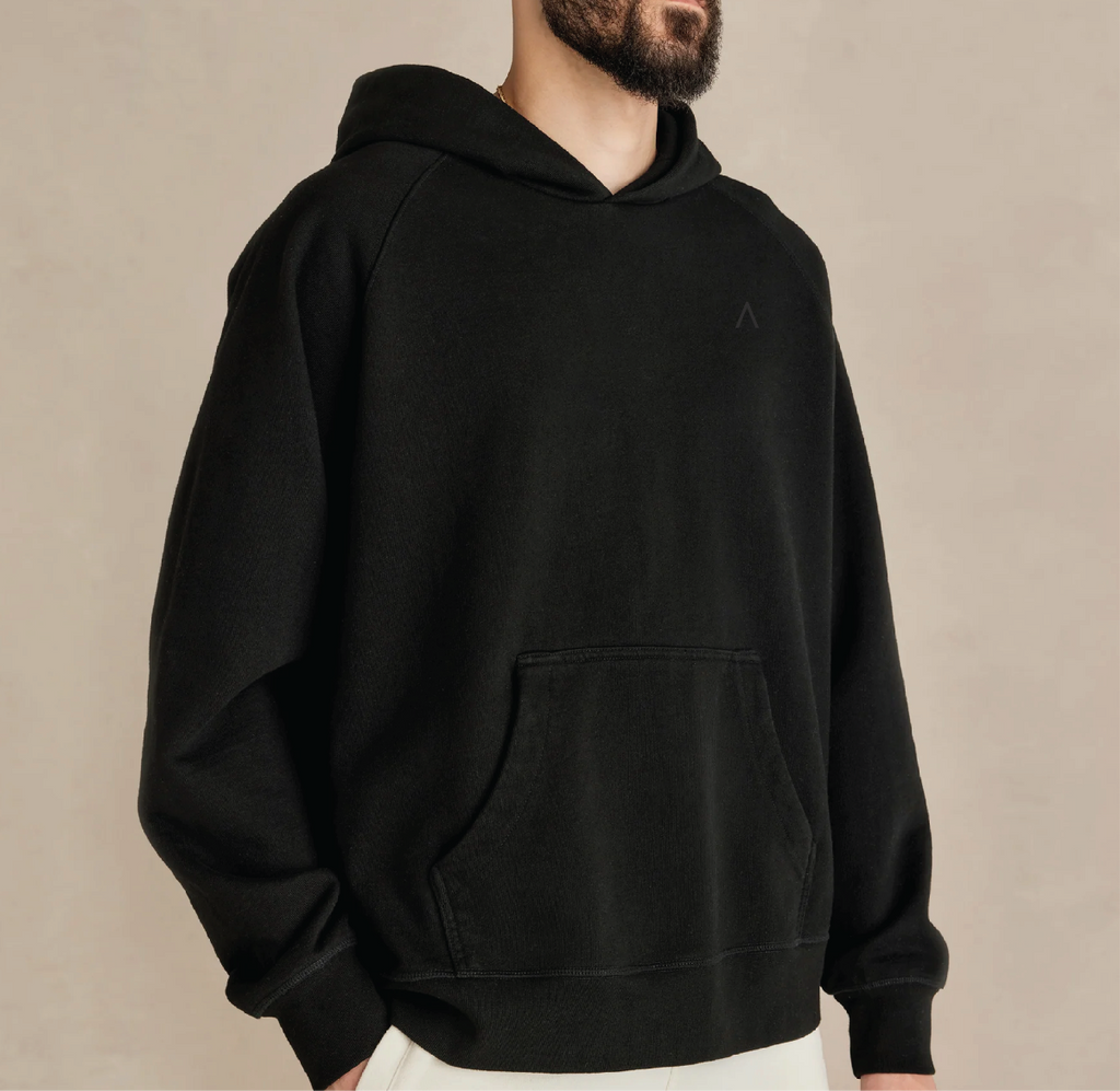 Main Mast (Black) Heavyweight Organic French Terry Hood