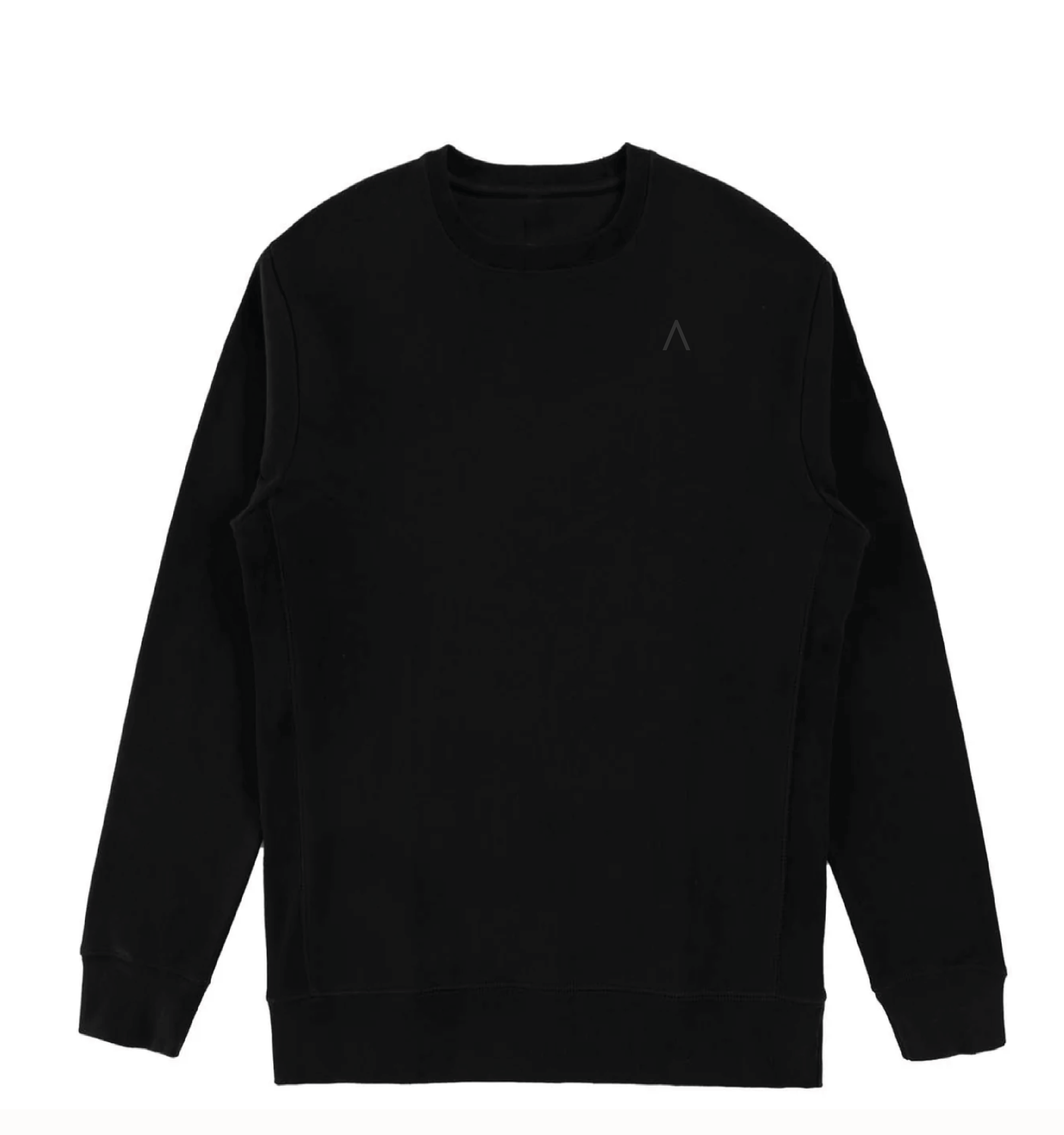 Wayfarer (Black)  Heavyweight Organic Brushed Crew