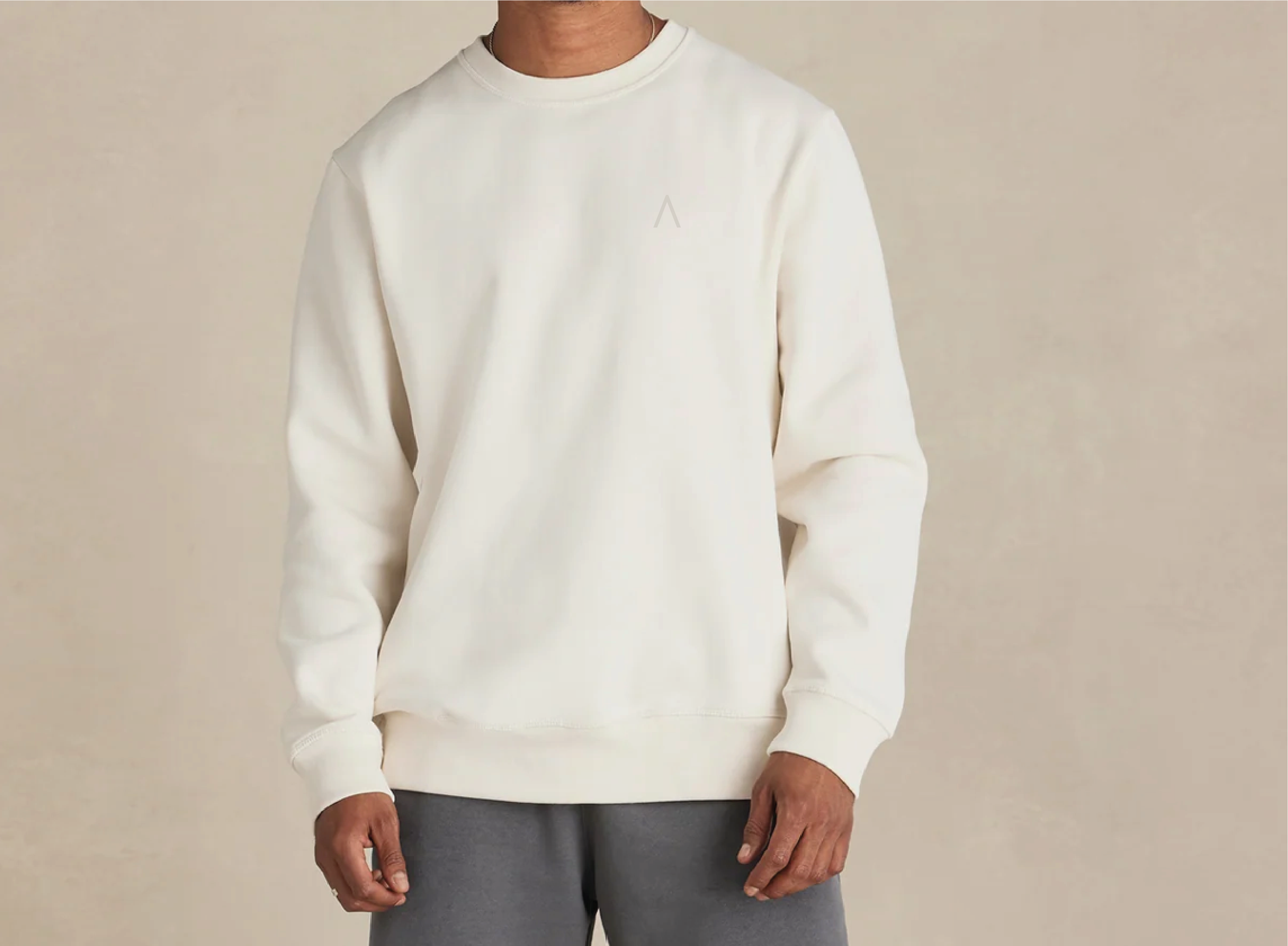 Wayfarer (Natural)  Heavyweight Organic Brushed Crew