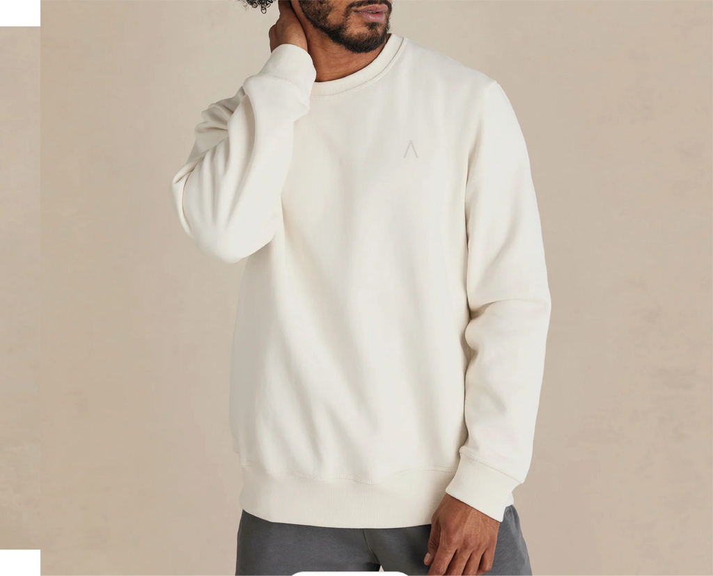 Wayfarer (Natural)  Heavyweight Organic Brushed Crew