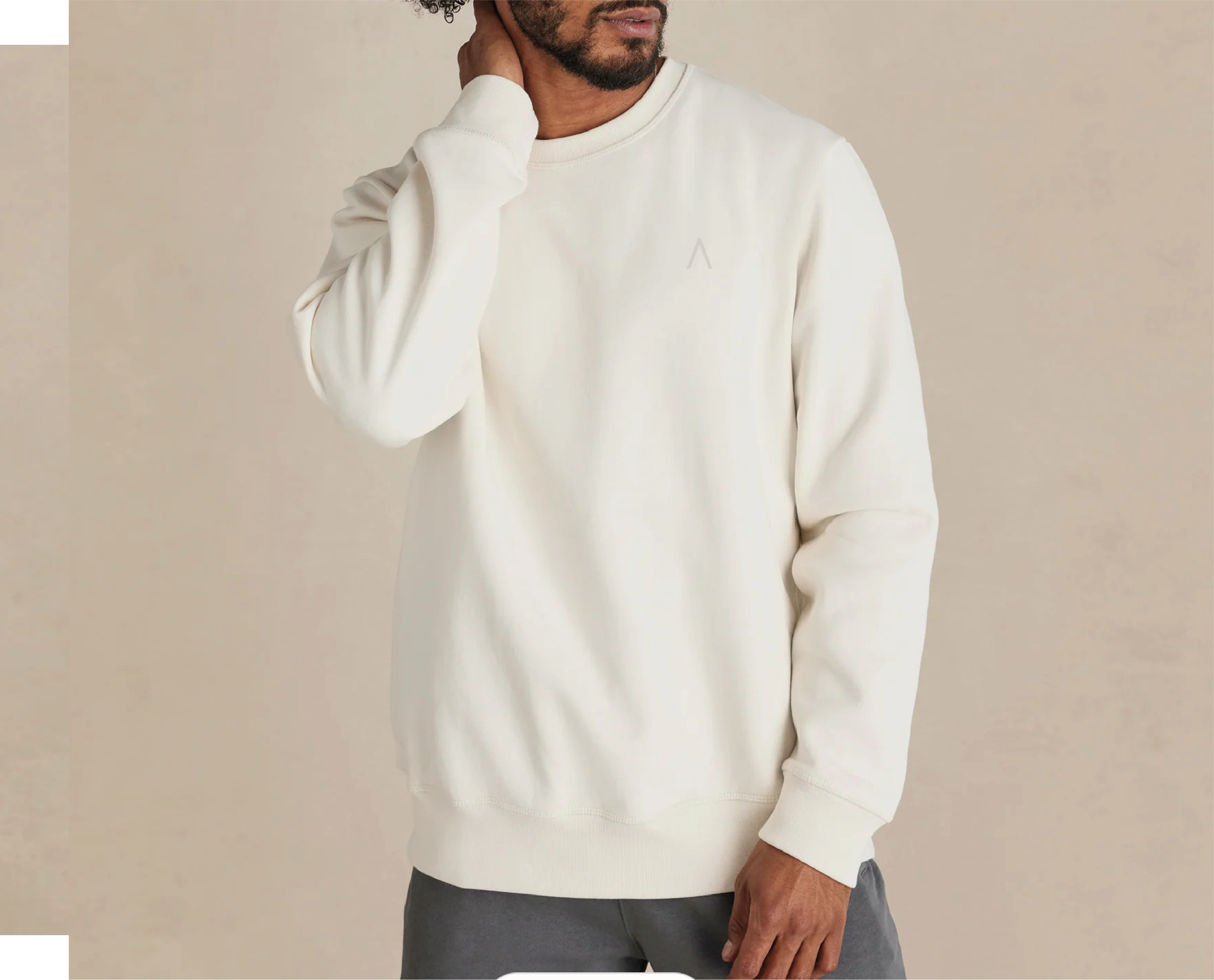 Wayfarer (Natural)  Heavyweight Organic Brushed Crew