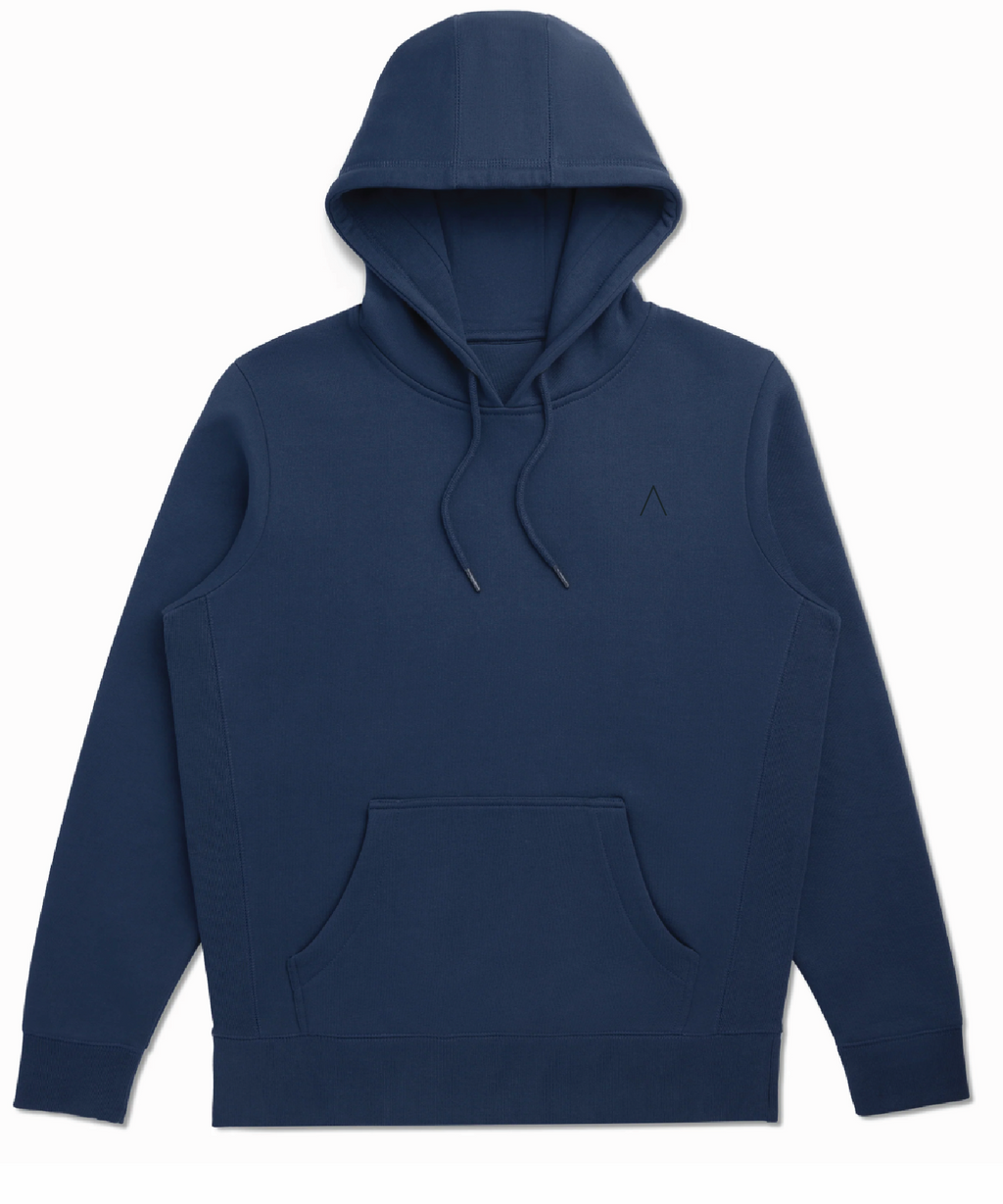 Trailblazer (Ocean Navy) Heavyweight Organic Brushed Hood