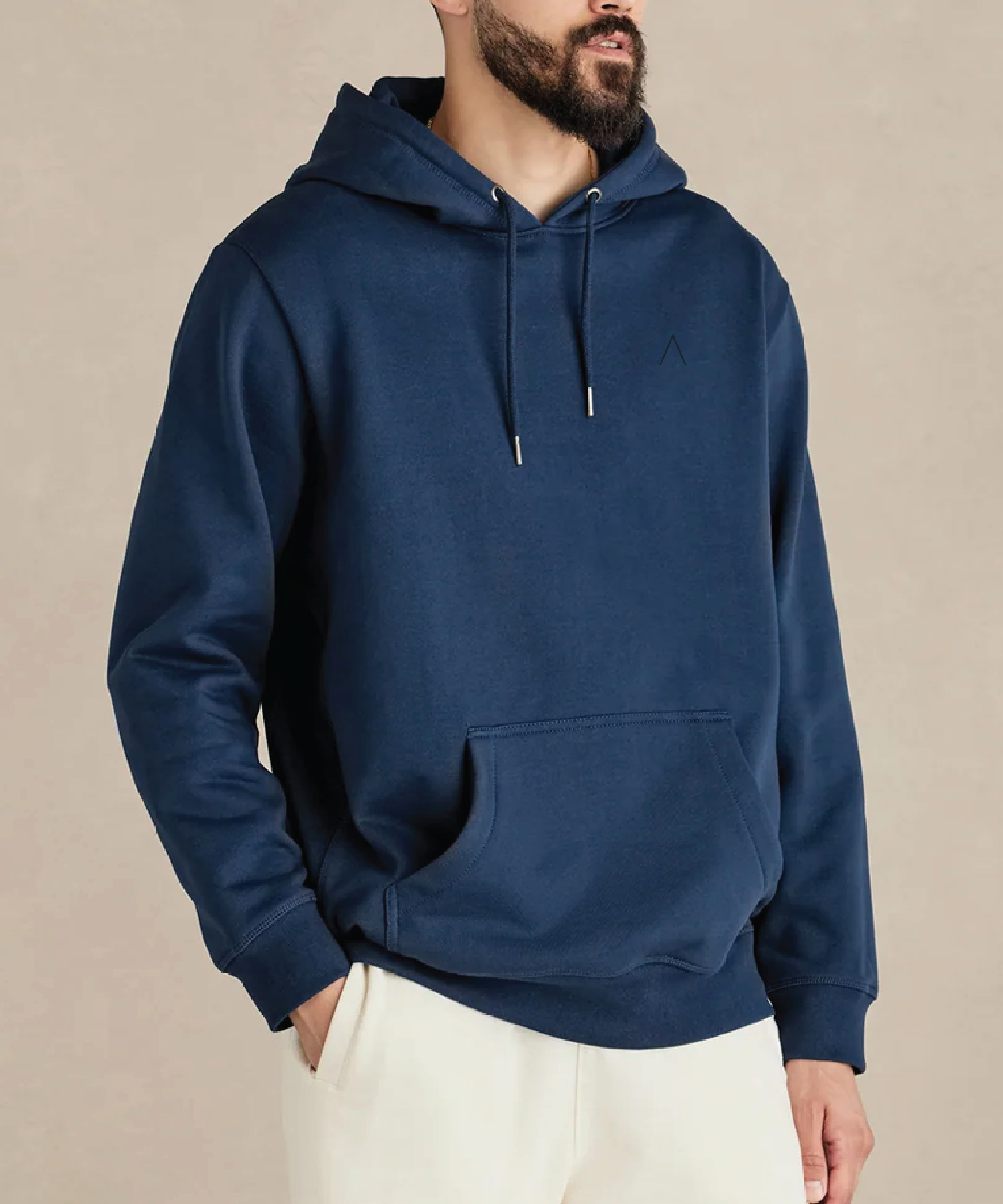 Trailblazer (Ocean Navy) Heavyweight Organic Brushed Hood