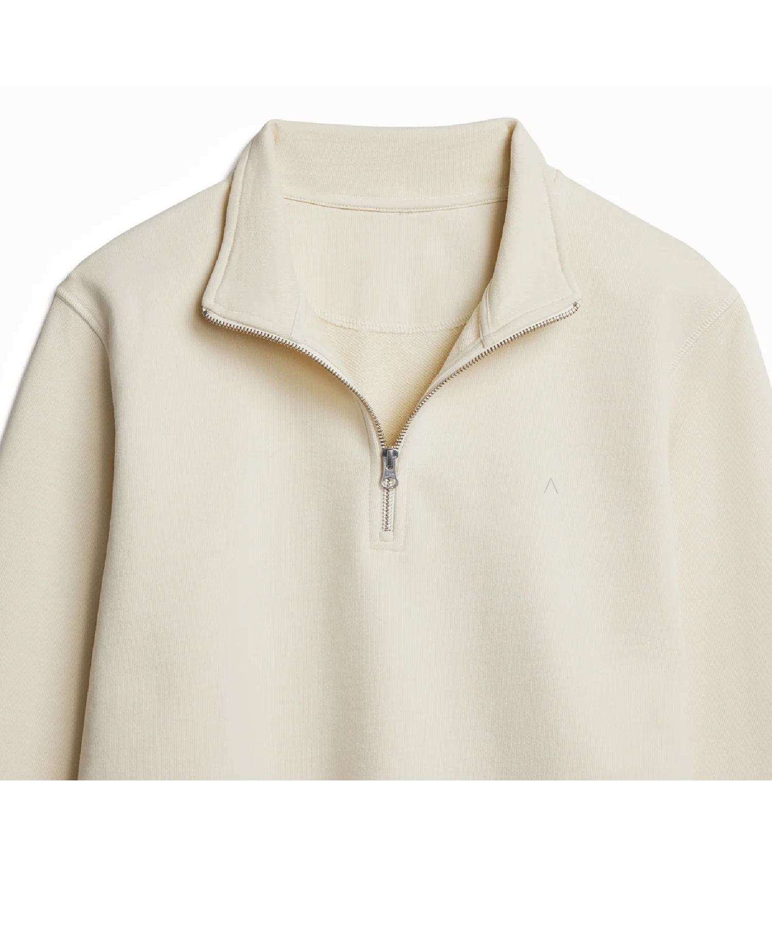 Cliffside (Parchment) Heavyweight Organic French Terry Quarter Zip