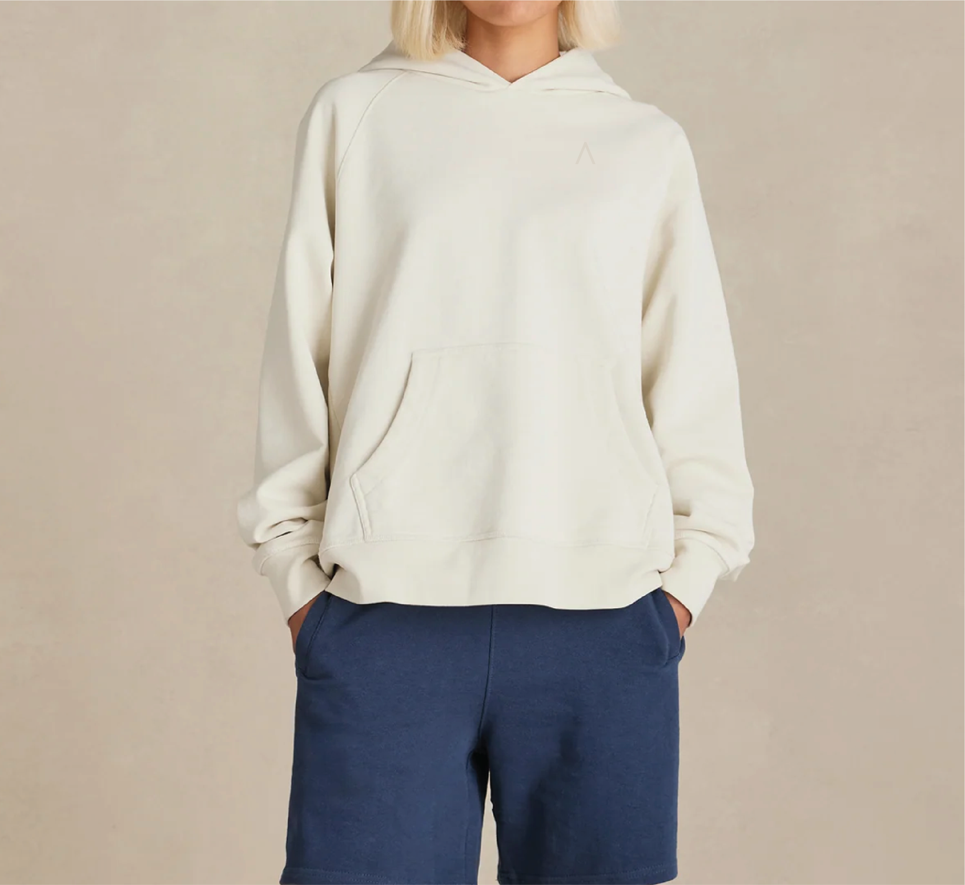 Main Mast (Parchment) Heavyweight Organic French Terry Hood