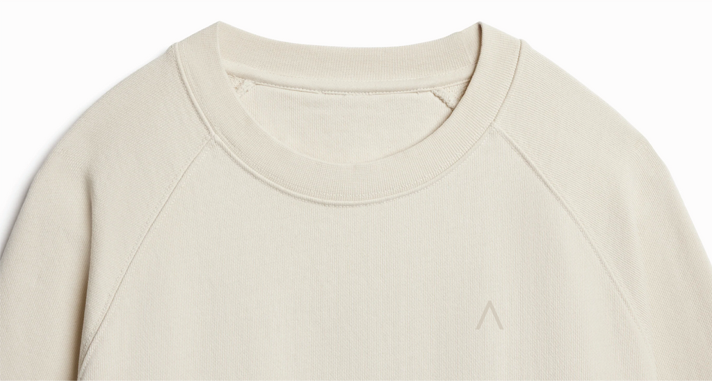 Wharf (Parchment) Ultra Heavyweight Organic French Terry Crew