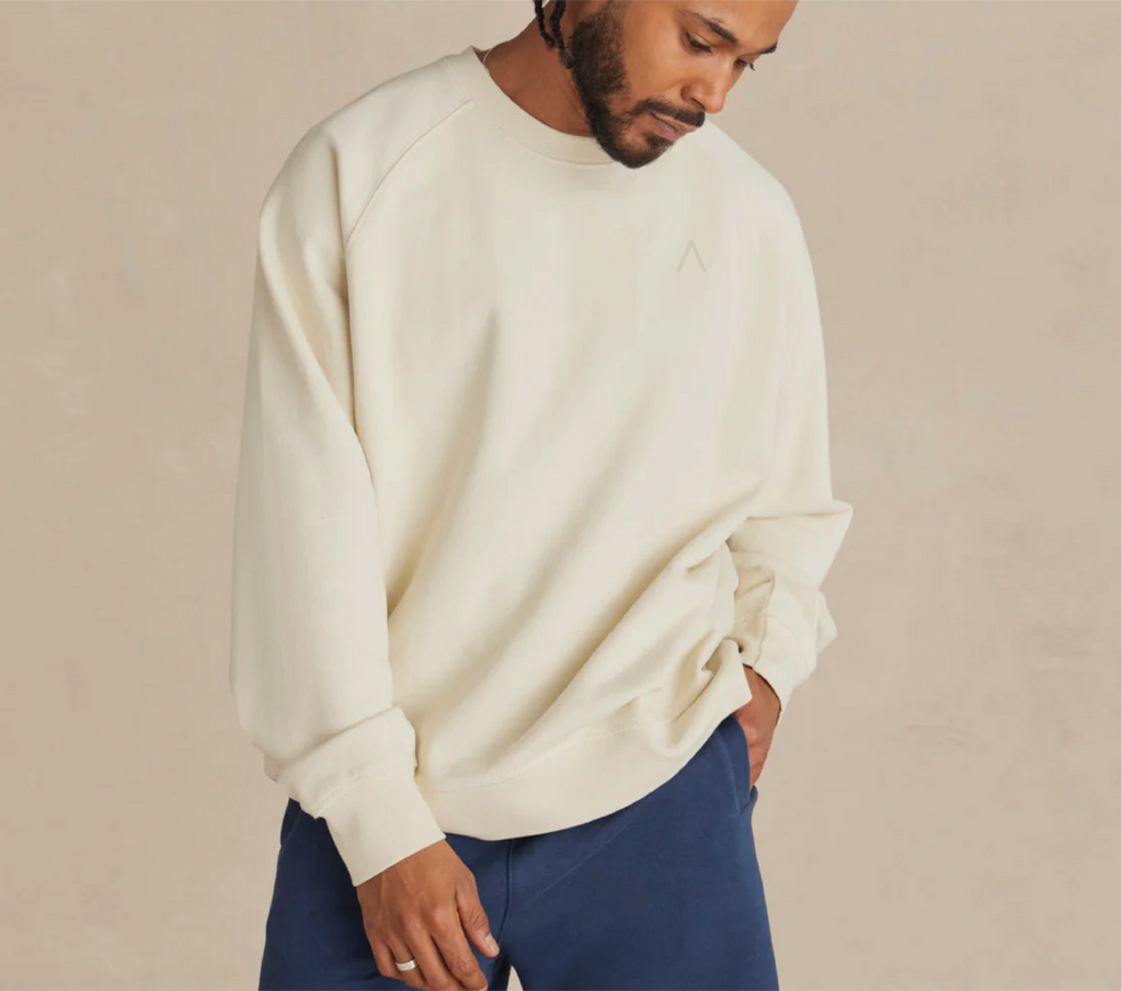 Wharf (Parchment) Ultra Heavyweight Organic French Terry Crew