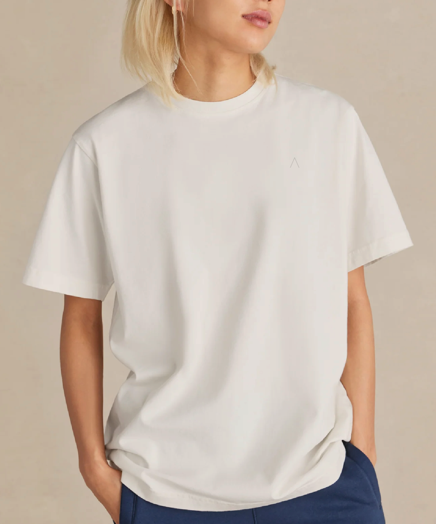 Dune (Pearl) Heavyweight Organic Tee