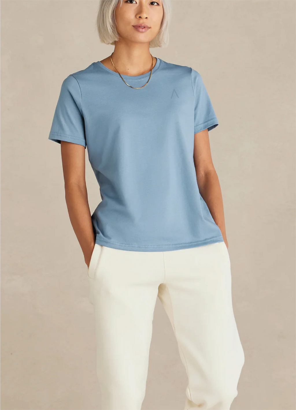 Dockside (Cloud Blue) Women's Heavyweight Organic Tee